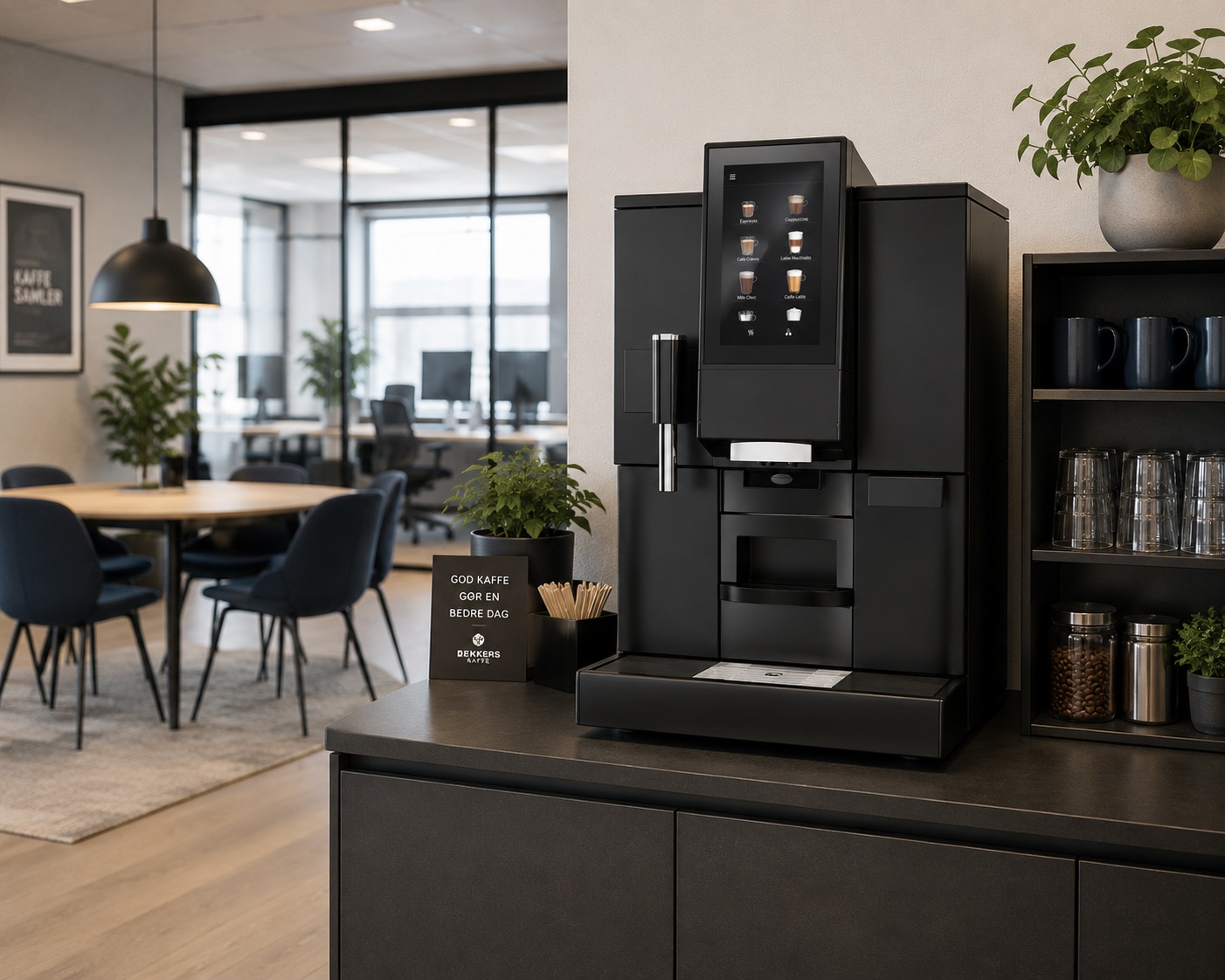 WMF 1100 S Office Edition kaffemaskine i kontormiljø