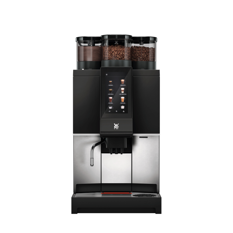 WMF 1300s med køleskab kaffemaskine i kontormiljø